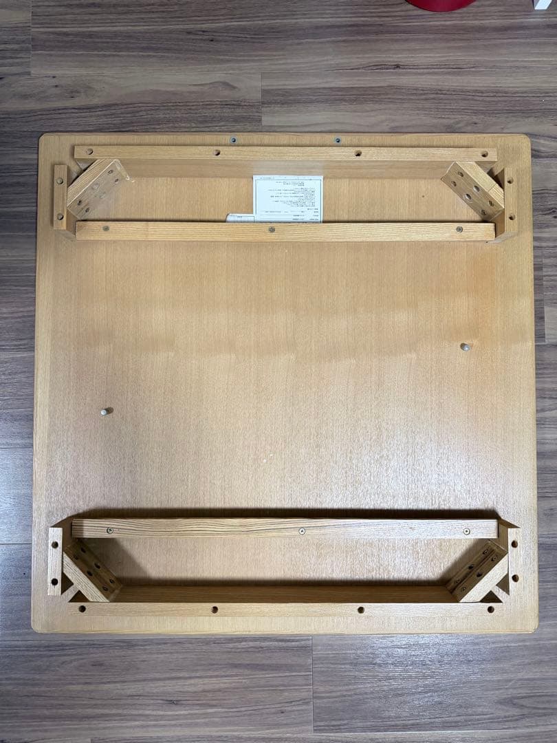 ニトリ 天然木タモ材 ダイニングテーブル 80×80cm