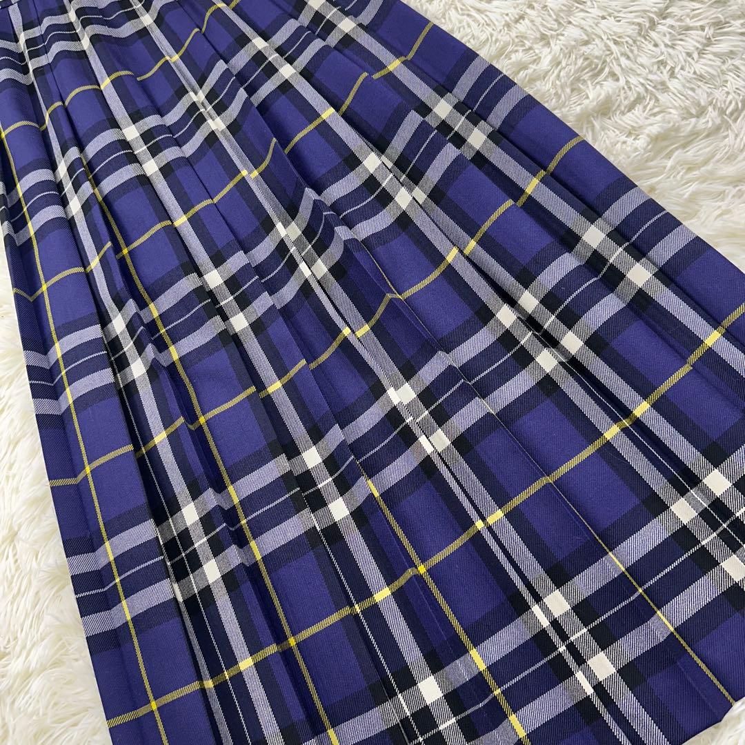 オニールオブダブリン ラップスカート ロング丈 ウール ブルー系