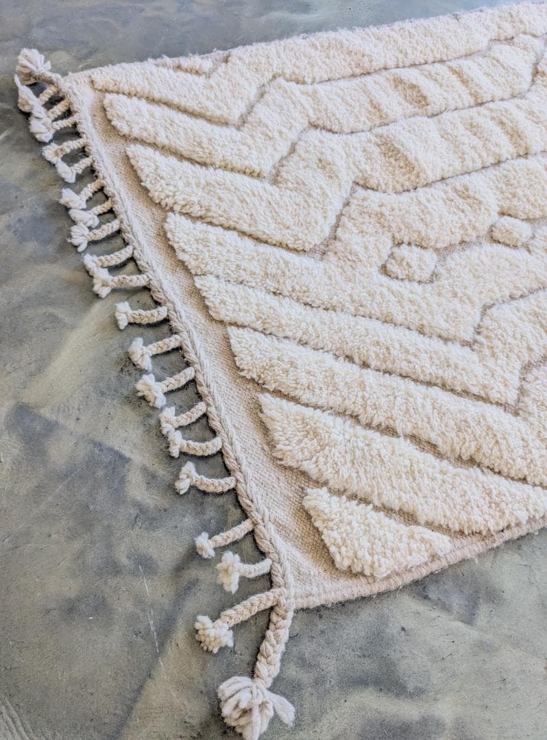 【ゲリラセール】モロッコベニワレンラグ-No.19(102×152cm)