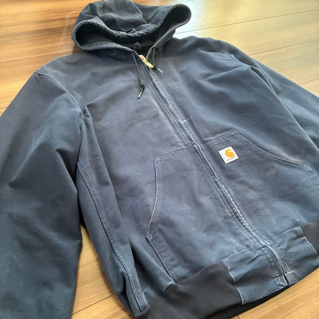 carhartt アクティブジャケット　ネイビー　　USA製　Mサイズ