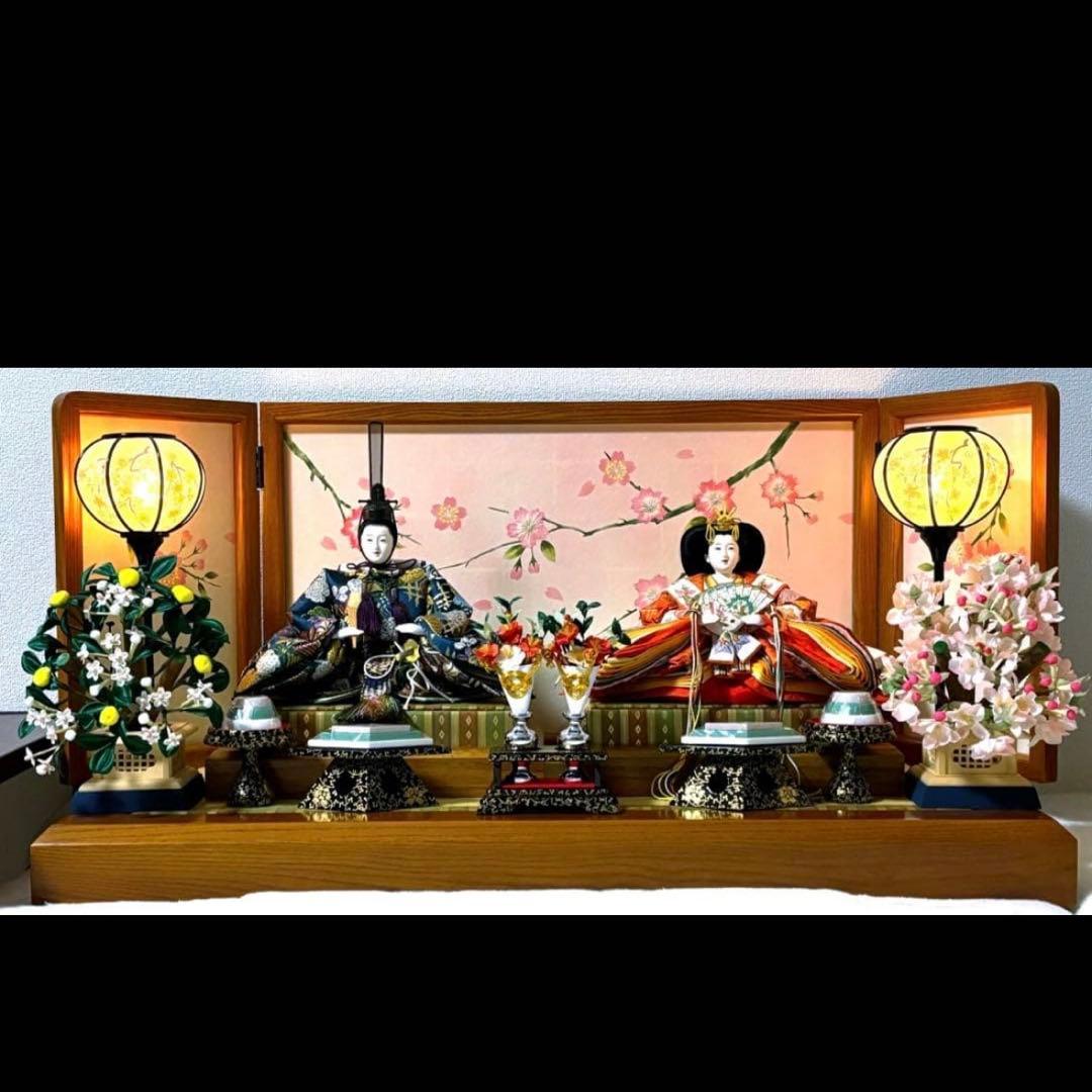 雛人形セット ひな祭り用 親王飾り 西陣織 特選