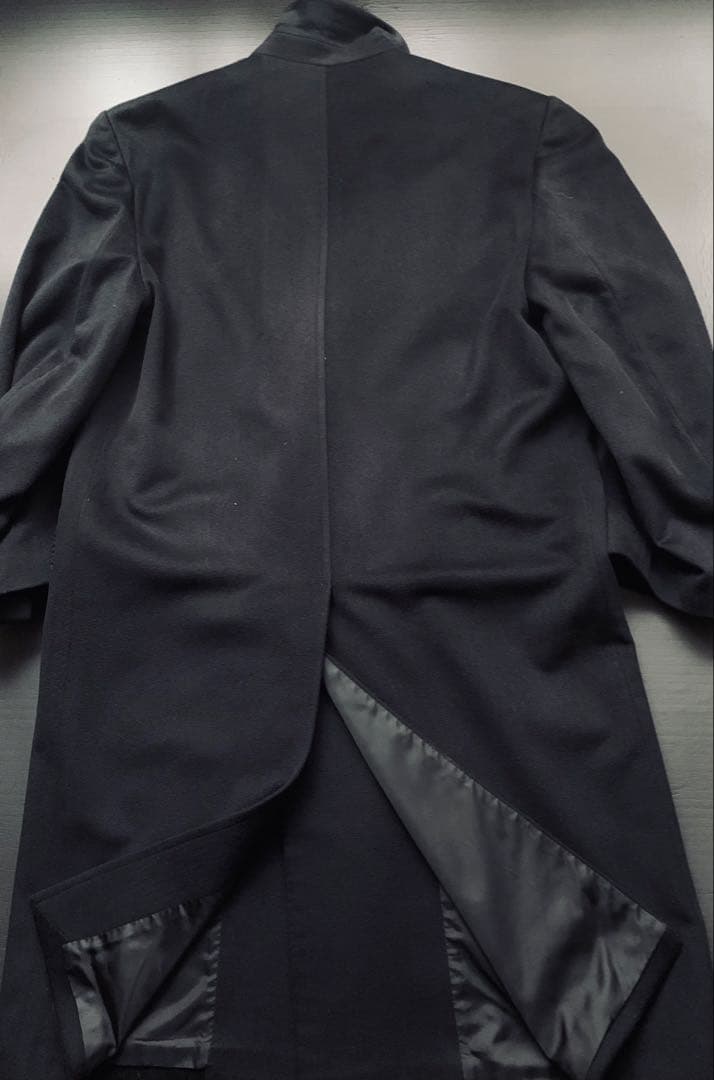 PIERO MASSA. ヴィンテージ　クラシックカシミアコート　伊製　黒