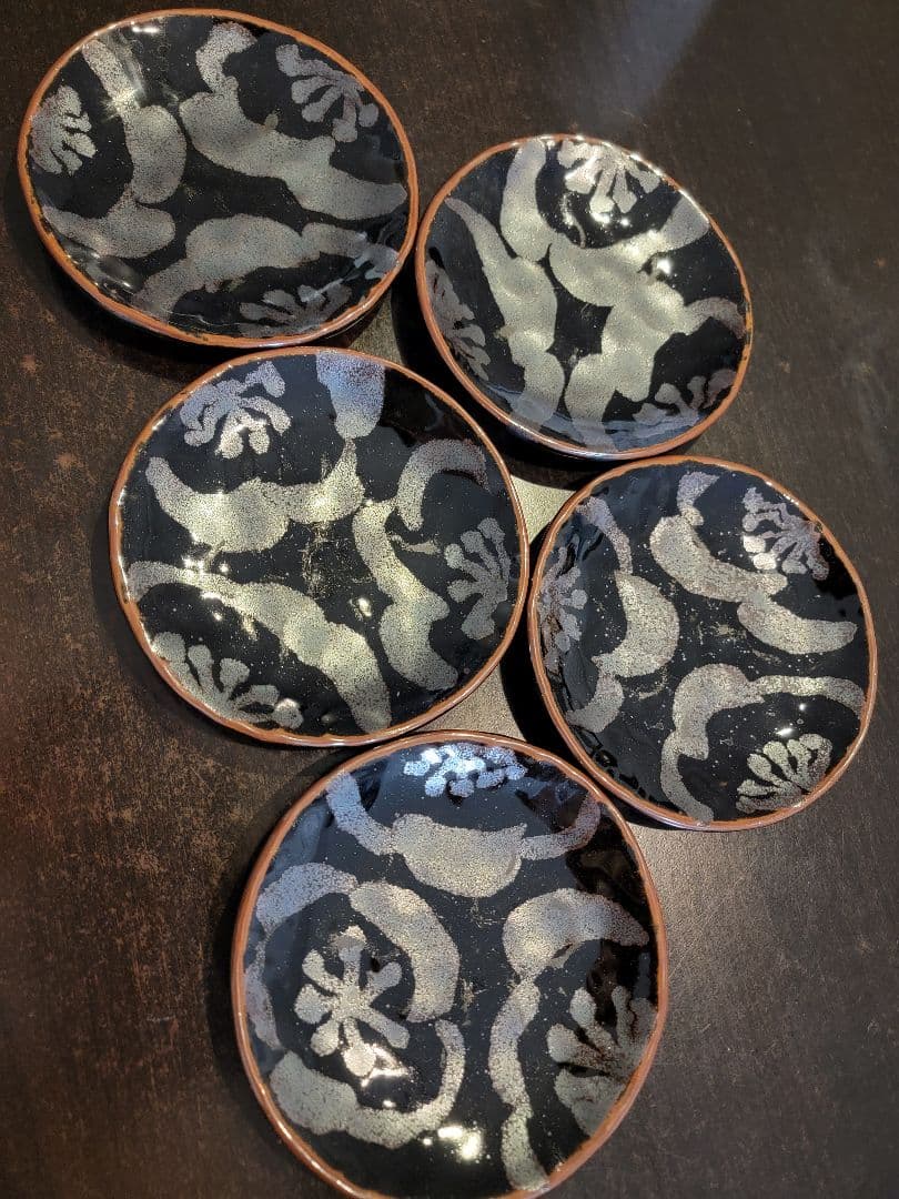 龍山窯　青木龍山　銘々皿　5枚セット