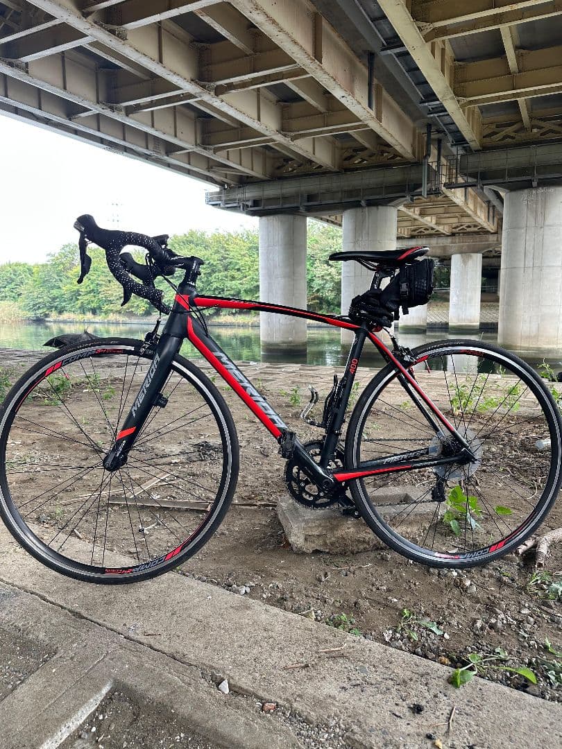 MERIDA ロードバイク ブラック/レッド 700C