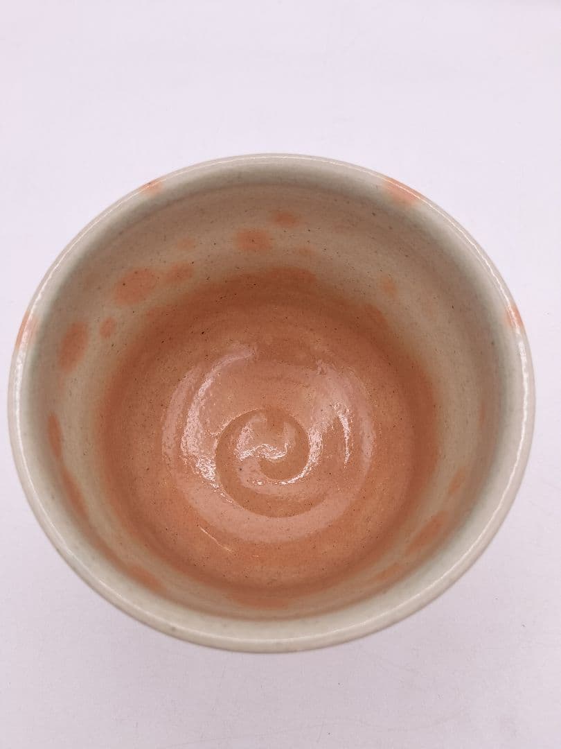 c586 筒茶碗 御本立鶴 福森比路志 木箱 茶道具 古物