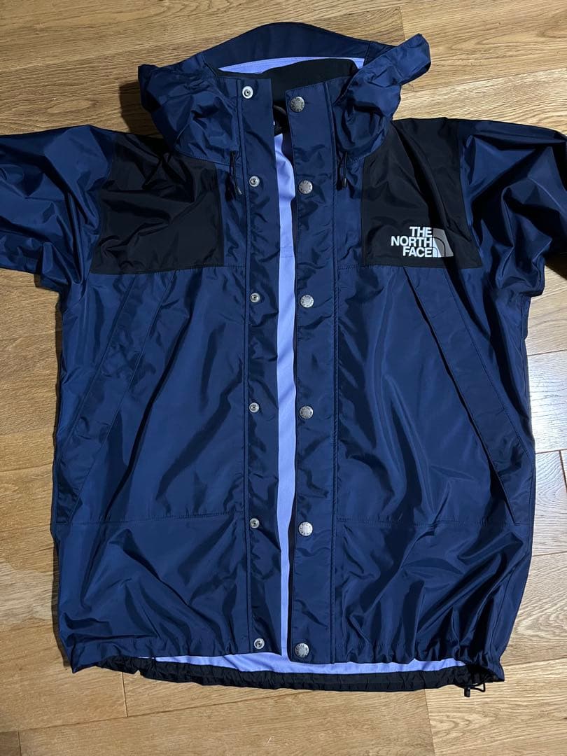 ノースフェイス　レインテックス　ネイビー色　NP11501　XLサイズ