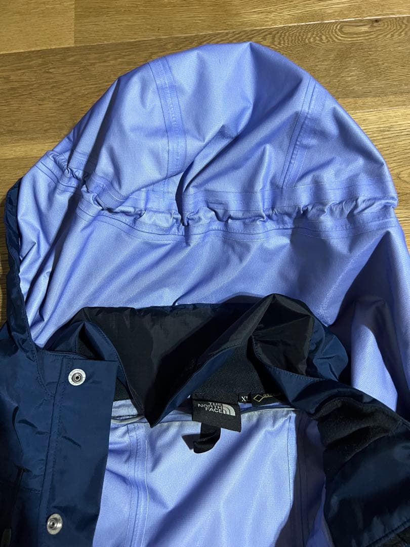 ノースフェイス　レインテックス　ネイビー色　NP11501　XLサイズ