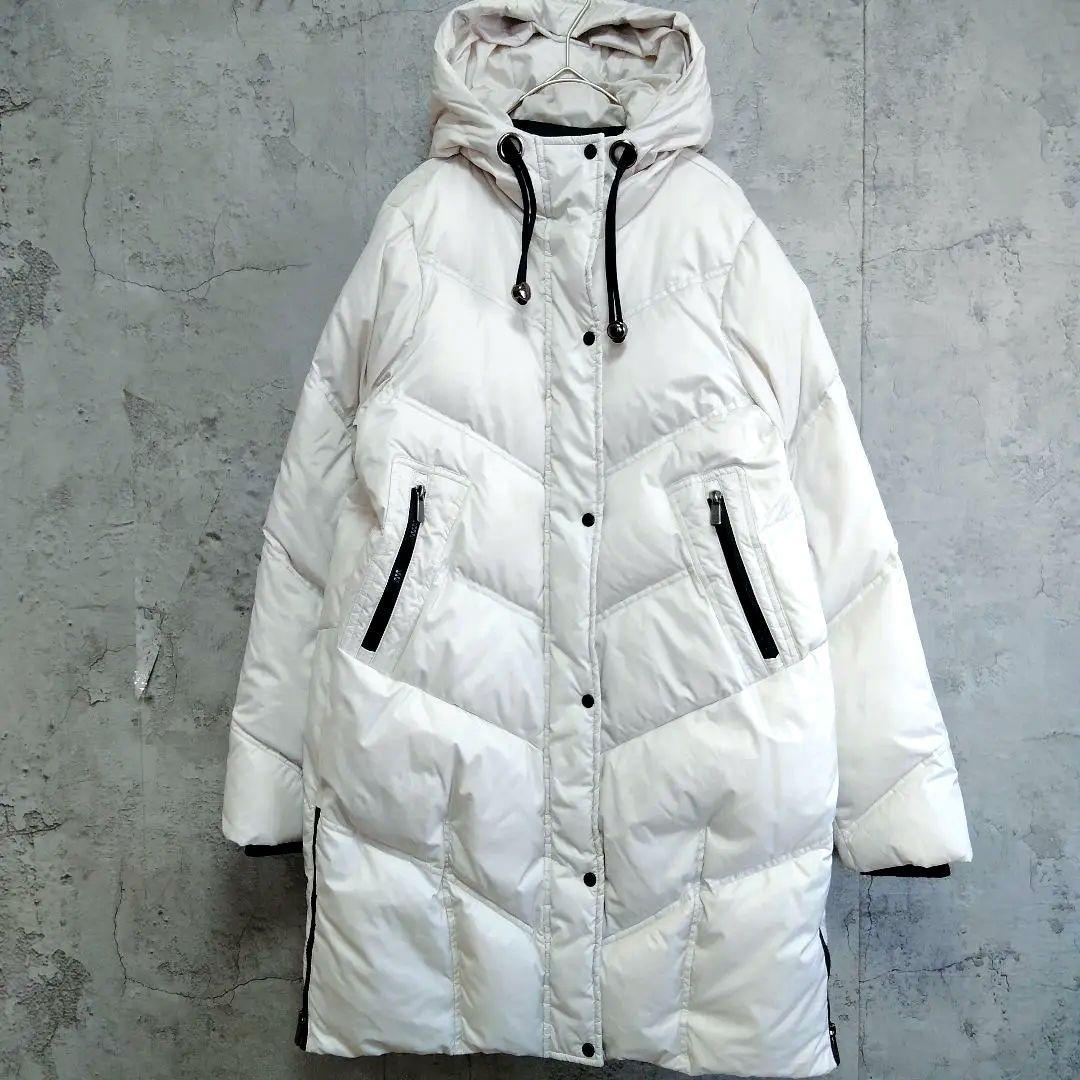 美品　即決価格　洗える　フィローモ　ダウンコート ミドル　高級ハンガリー ダウン