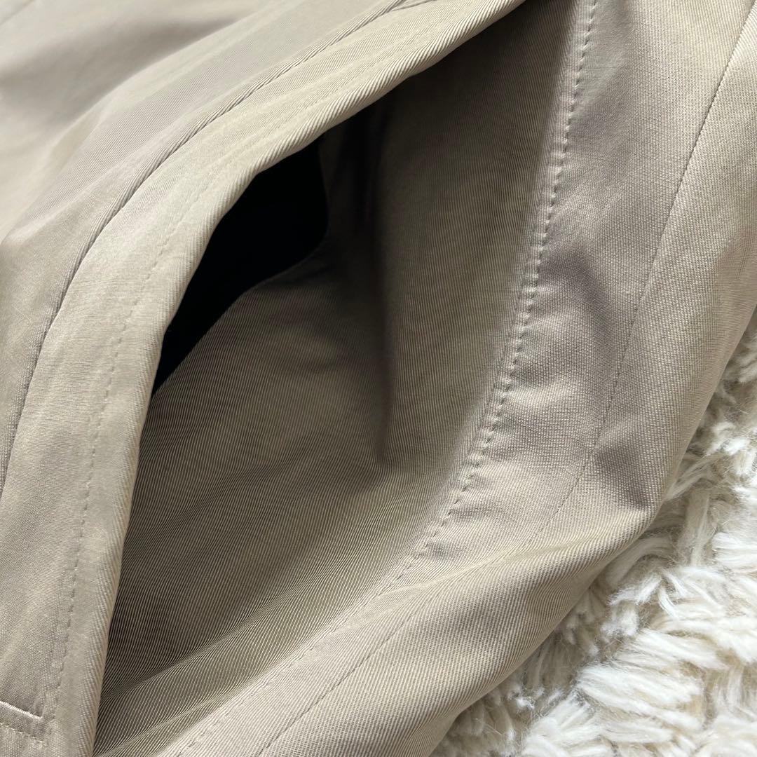 HUGO BOSS ステンカラーコート ベージュ 撥水 中綿 キルティング 52