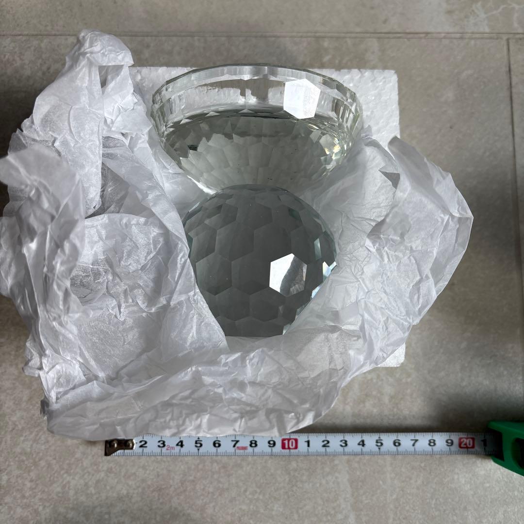 クリスタルガラス キャンドルホルダー