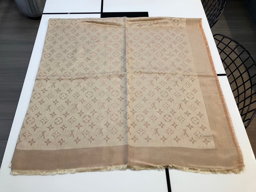 ★最終価格★【希少色極美品】ルイヴィトン　ショール　ストール　モノグラムシャイン