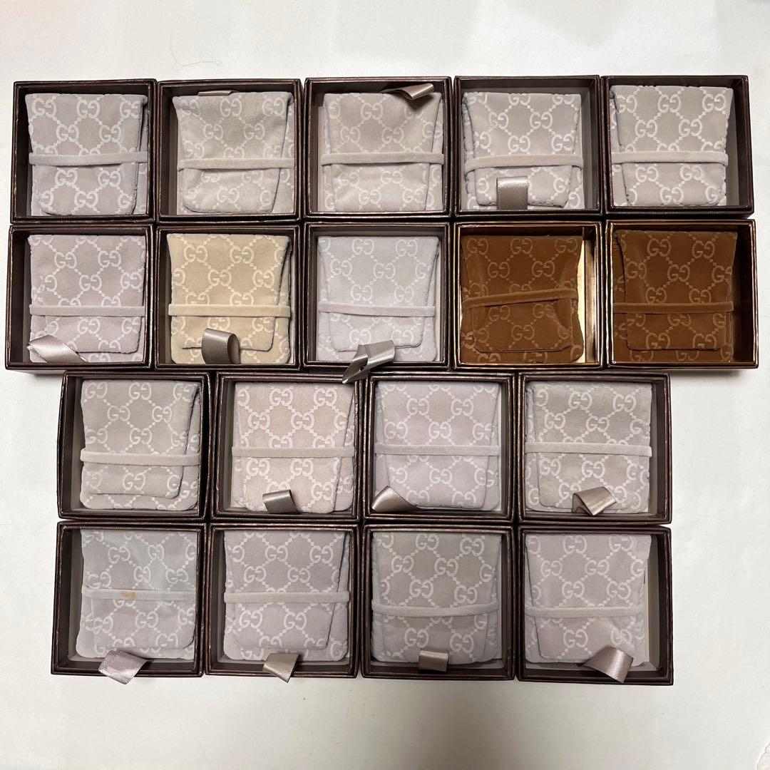 グッチ　アクセサリーケース　保存袋　空箱　18個セット　まとめ売り
