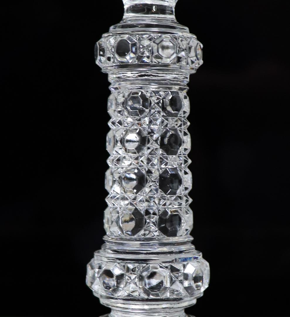 オールド・バカラ 珍品 キャンドルホルダー ディアマン ピエーリー 燭台スタンド