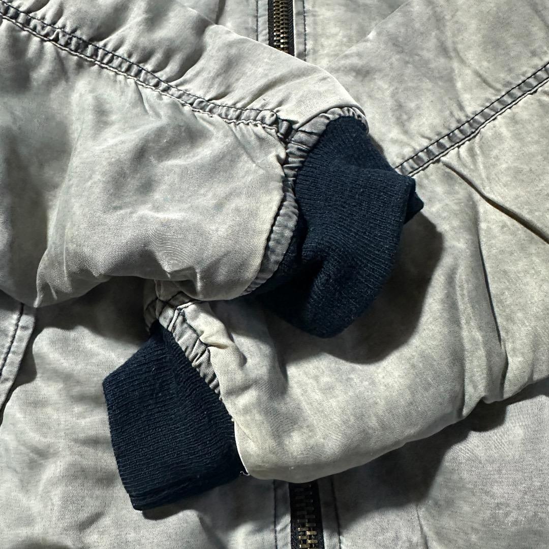 90s MA1 民間品 フライトジャケット フェード グランジ グレー