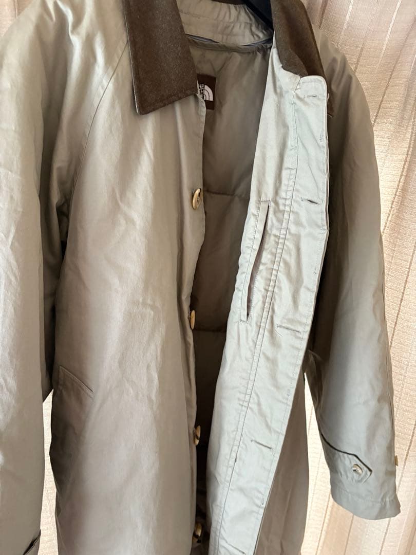 THE NORTH FACE ステンカラーコート ベージュ　インナーダウン付き