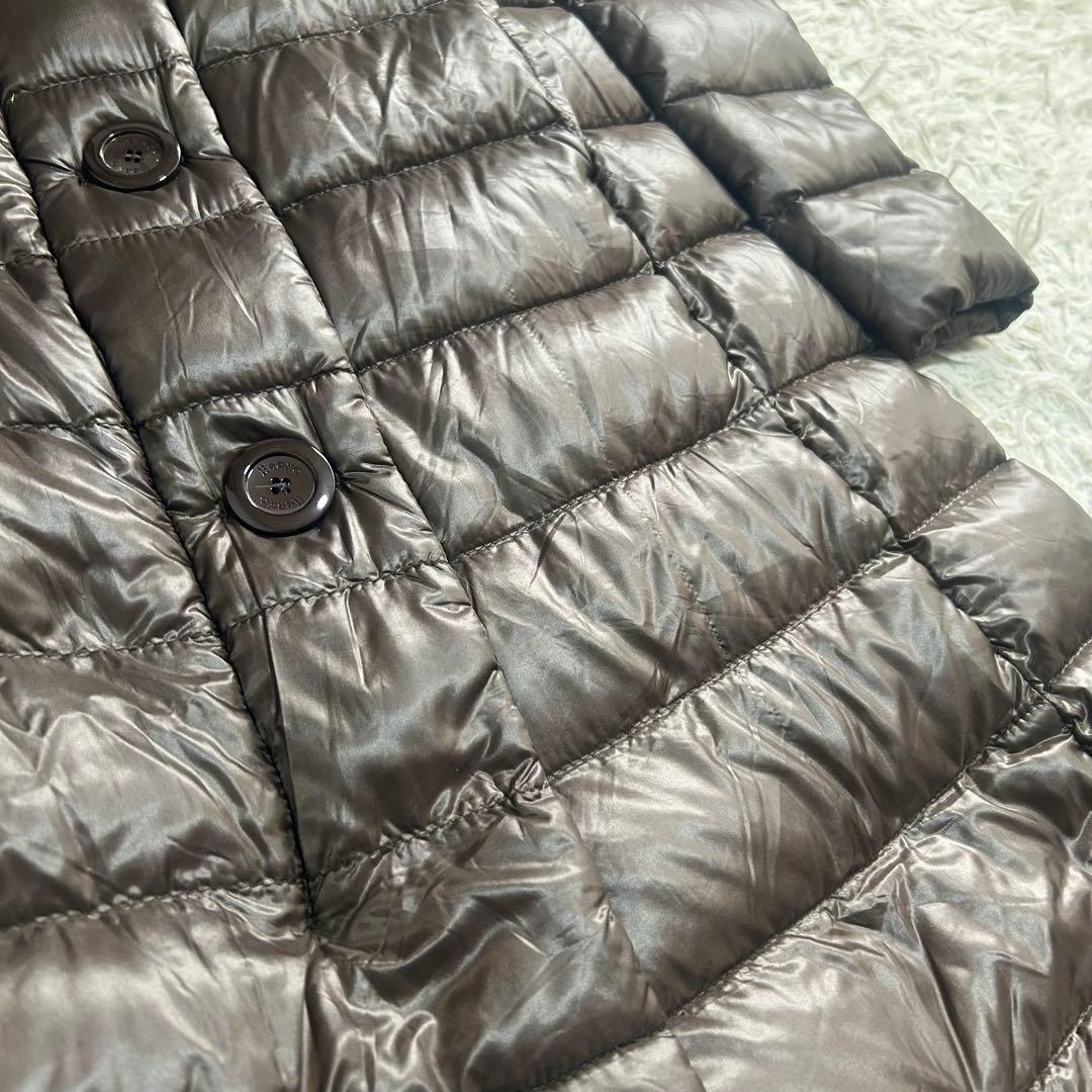 15992✨良品✨ヘルノ 38 フード着脱 ロングダウンジャケット コート