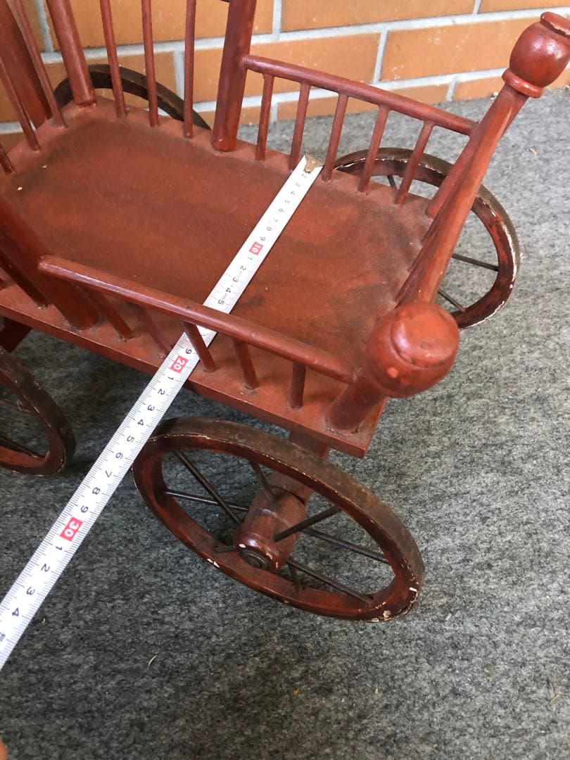 C 馬車　花台　フラワースタンド　ガーデニング雑貨アンティーク　ワゴン　ガーデン