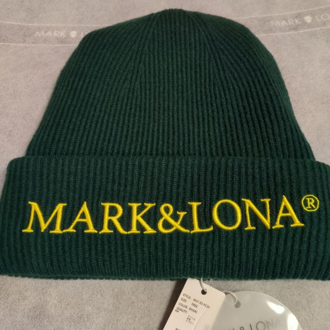 新品タグ付き　MARK & LONA ニット帽　カーキ