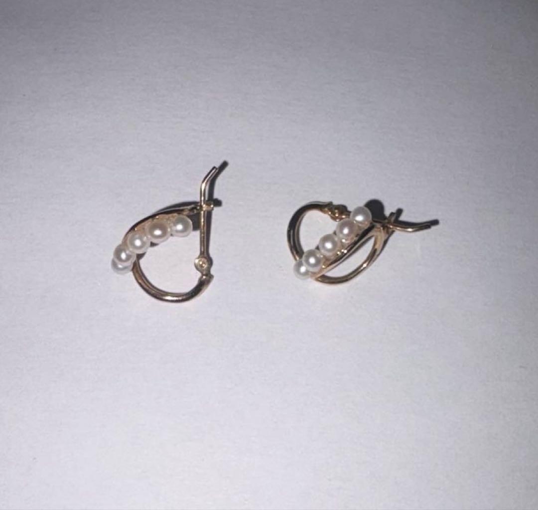 agete パールフープピアス