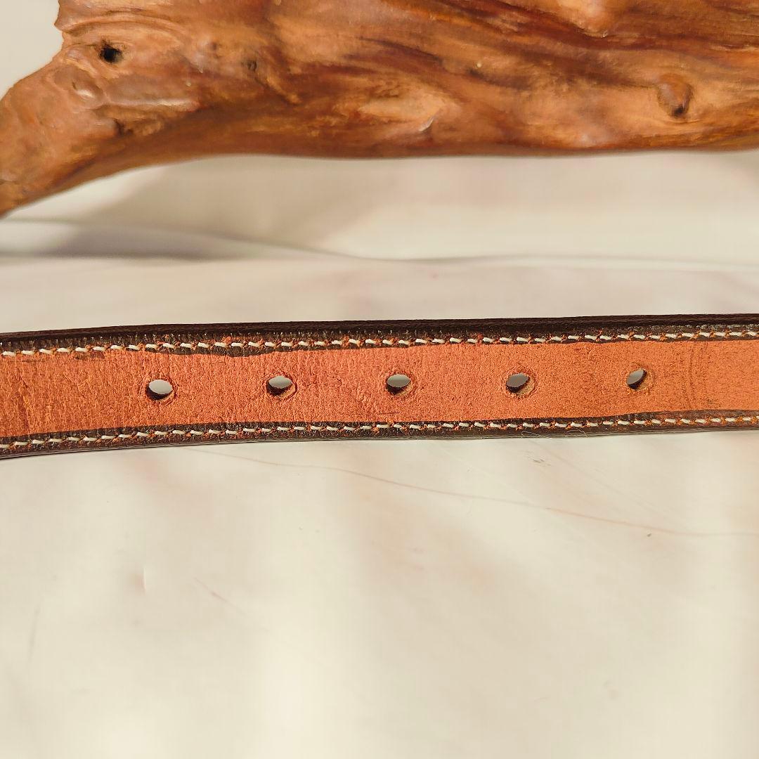 【極美品】TORY LEATHER　USA製　高級極厚イングリッシュレザーベルト