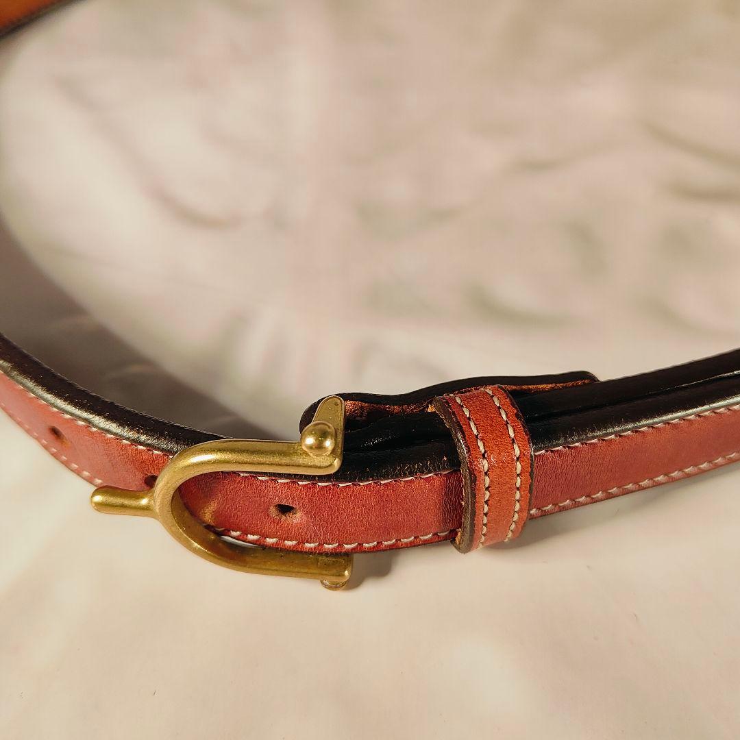 【極美品】TORY LEATHER　USA製　高級極厚イングリッシュレザーベルト