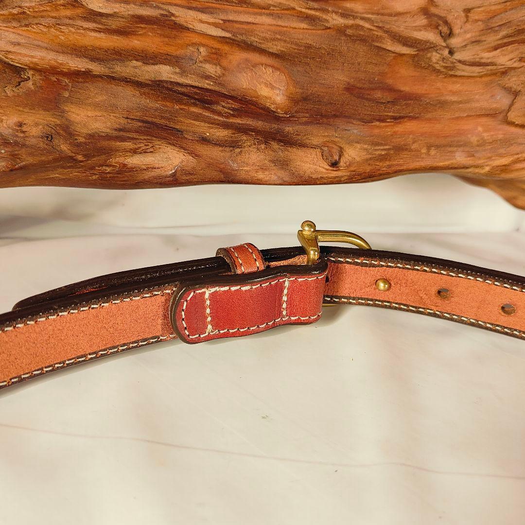 【極美品】TORY LEATHER　USA製　高級極厚イングリッシュレザーベルト