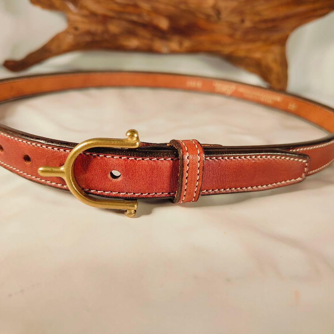 【極美品】TORY LEATHER　USA製　高級極厚イングリッシュレザーベルト
