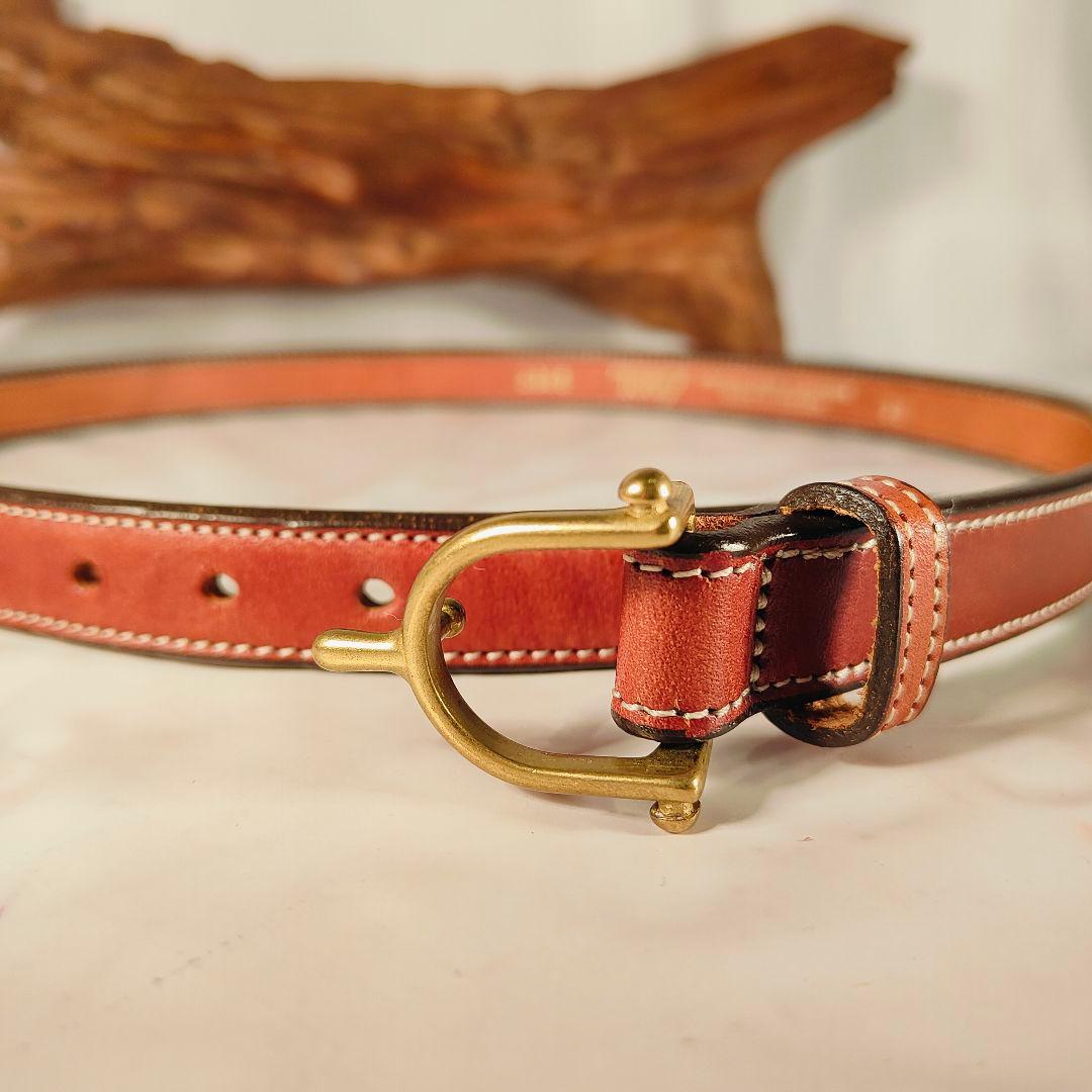 【極美品】TORY LEATHER　USA製　高級極厚イングリッシュレザーベルト