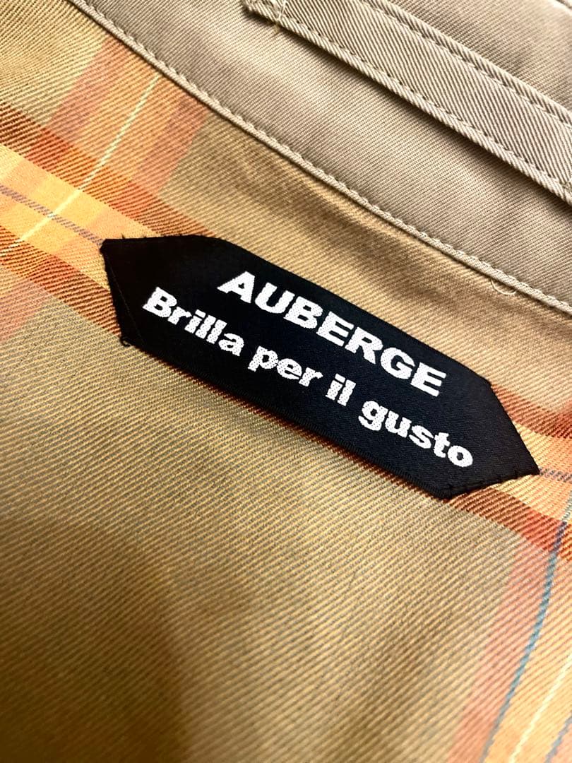 オーベルジュ×ブリッラ⭐️ステンカラーコート⭐️38⭐️ベージュ玉虫ソラーロ　完売品