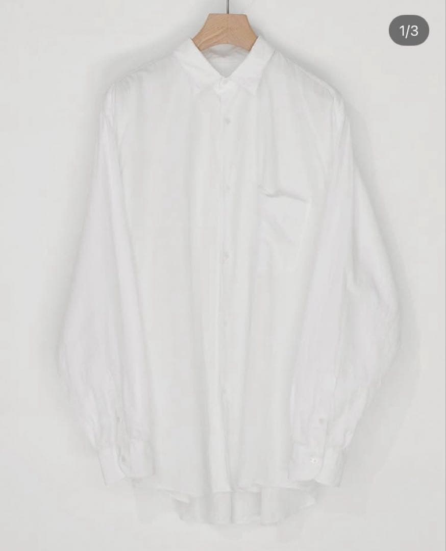 23SS COMOLI コモリシャツ ホワイト