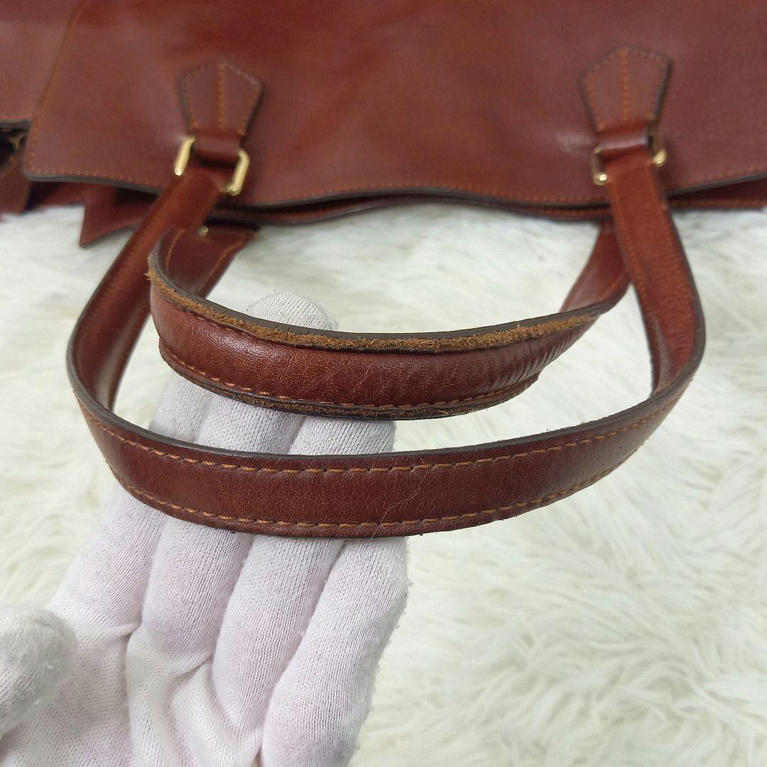 ボルドリーニ セレリア トートバッグ 肩掛け レザー ブラウン 赤茶 6853