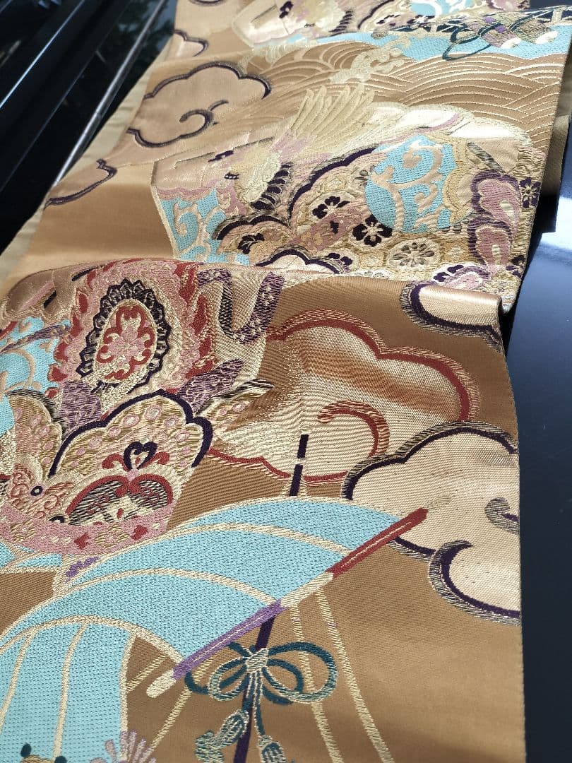 A873★宝船‼️豪華刺繍‼️テーブルランナー2m10cm