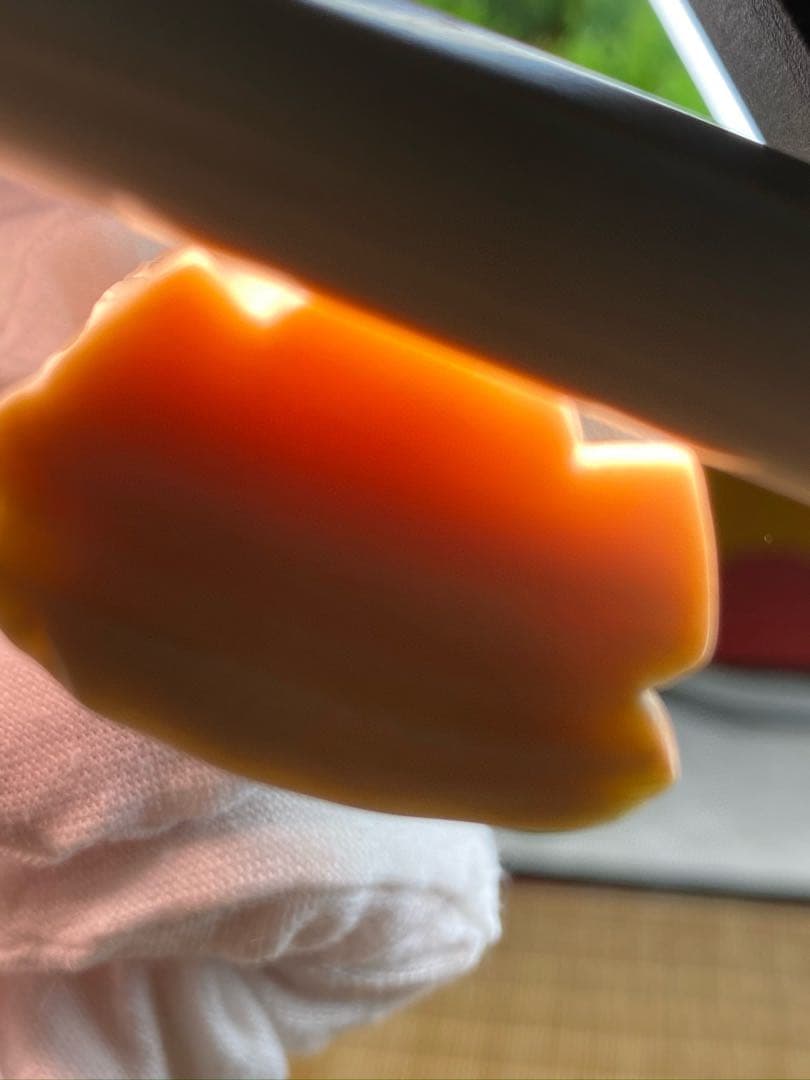 天然マンモス牙美しい手作り彫刻　1寿星公　置物