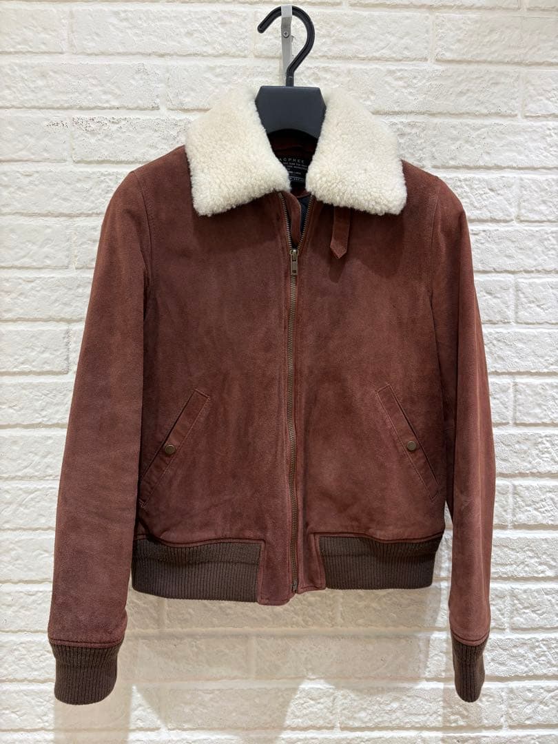 トゥモローランド マカフィー レザーブルゾン ムートン スウェード