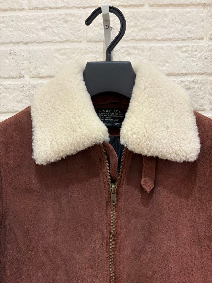 トゥモローランド マカフィー レザーブルゾン ムートン スウェード