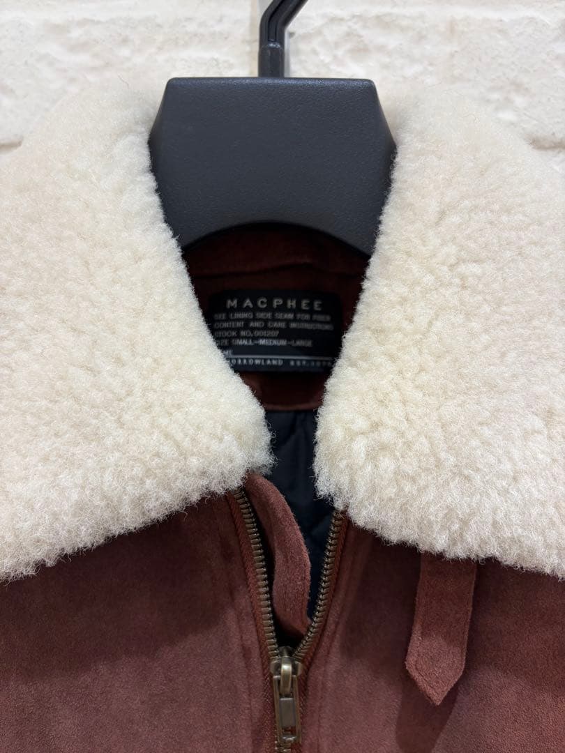 トゥモローランド マカフィー レザーブルゾン ムートン スウェード