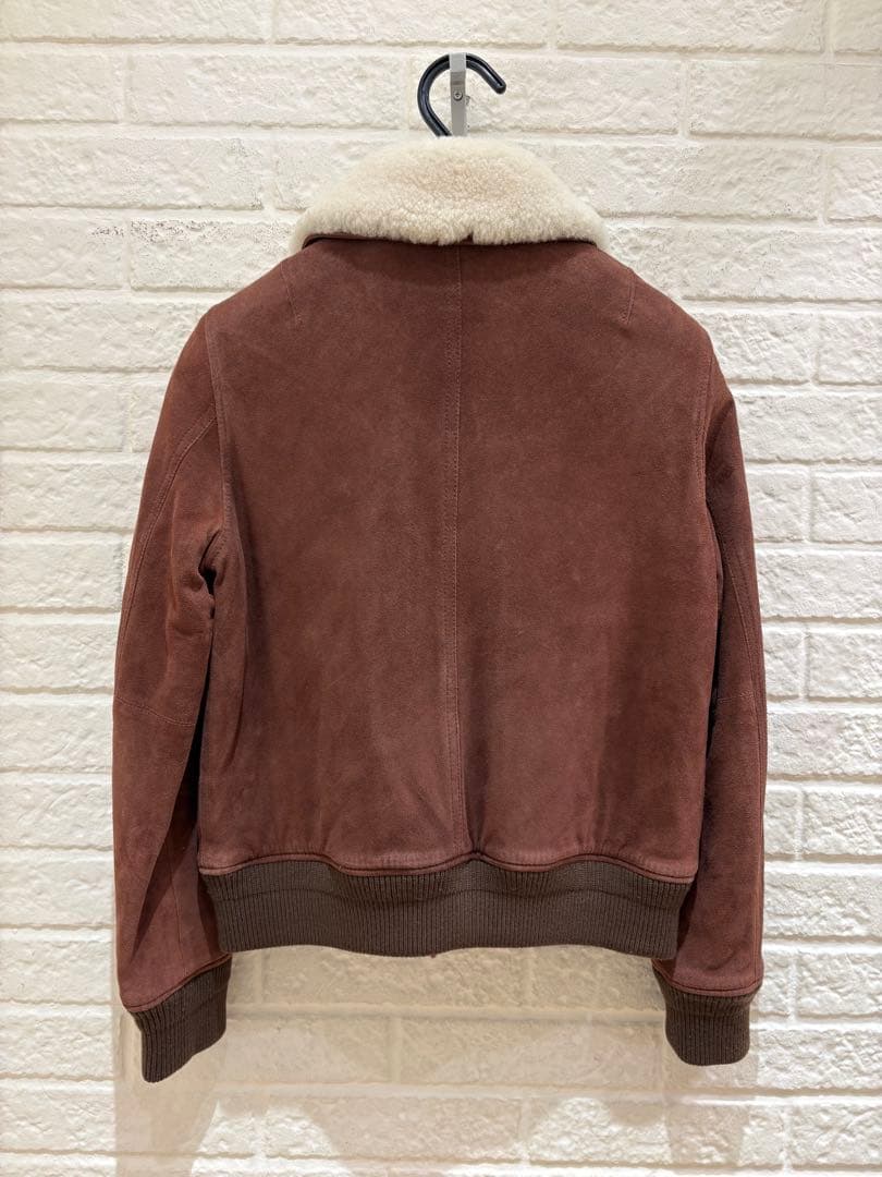 トゥモローランド マカフィー レザーブルゾン ムートン スウェード