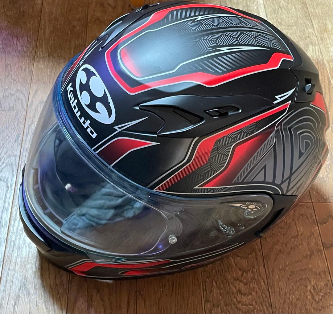 OGK KABUTO バイクヘルメット　KAMUI-3　フルフェイス　黒　赤