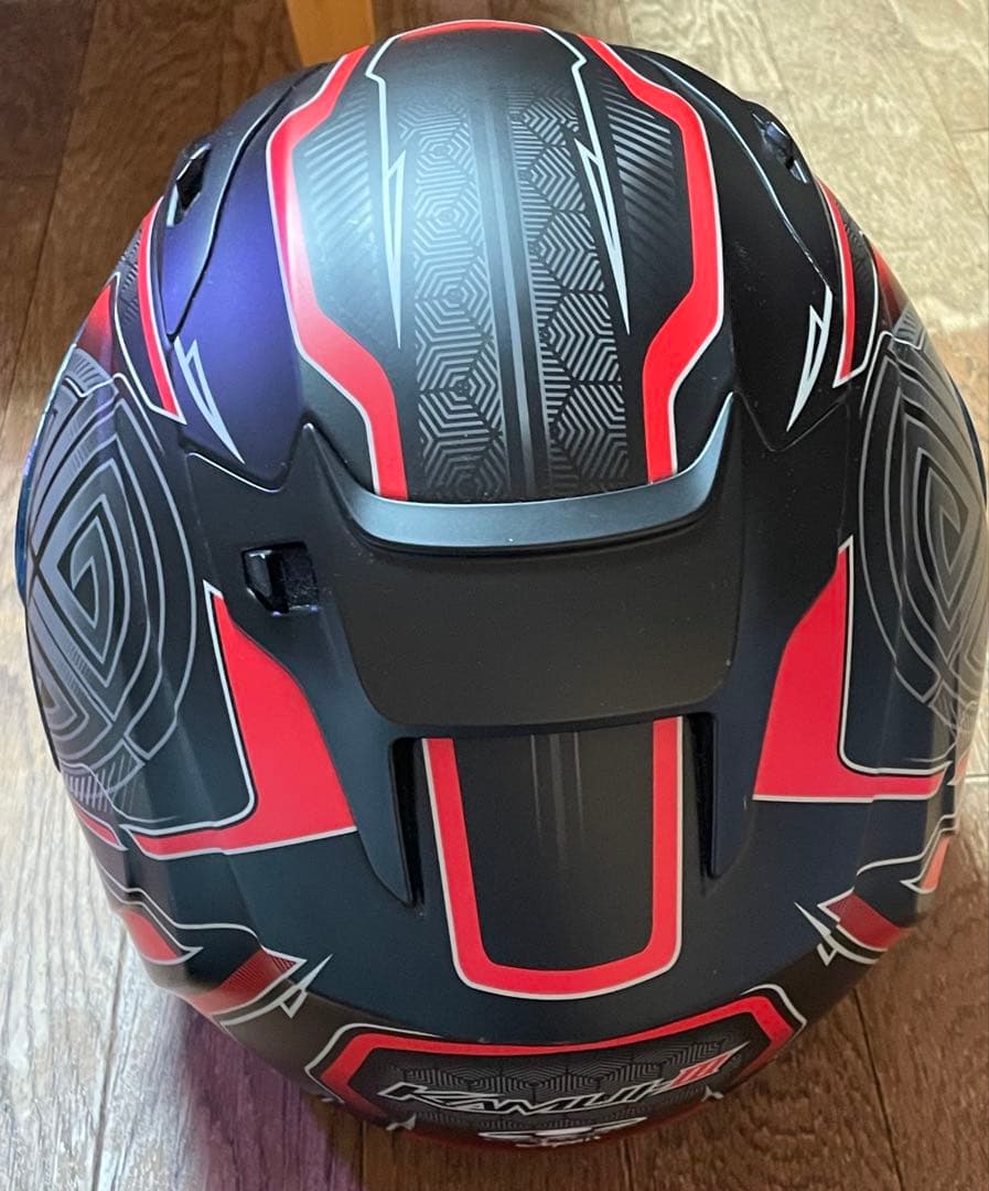 OGK KABUTO バイクヘルメット　KAMUI-3　フルフェイス　黒　赤