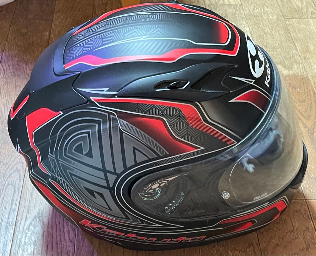 OGK KABUTO バイクヘルメット　KAMUI-3　フルフェイス　黒　赤