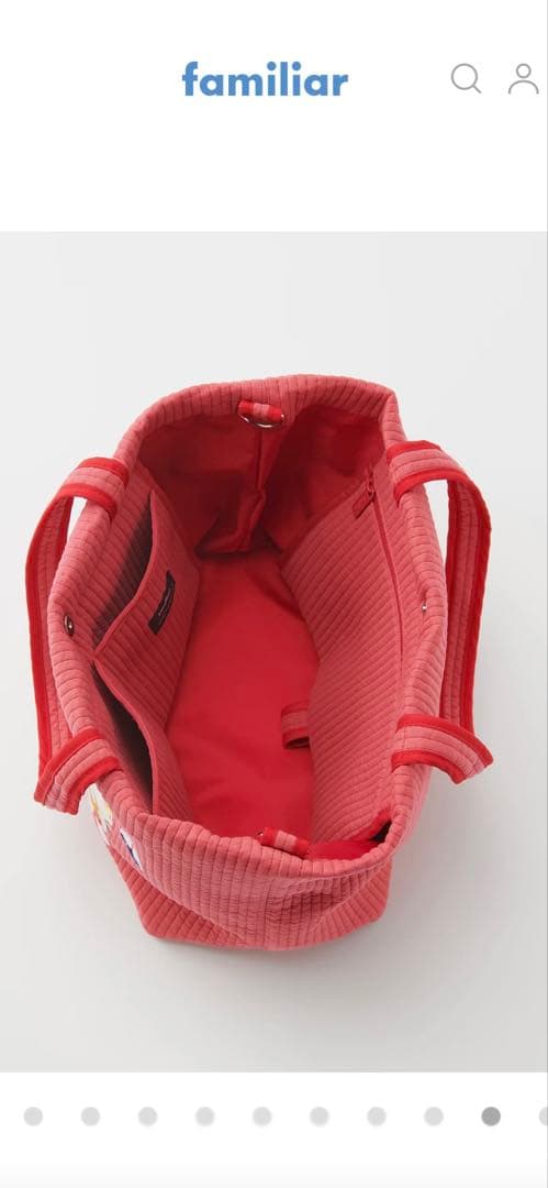 のりのり！ファミリア　ピオヌンナル　バッグ　ハワイ　レッドRD