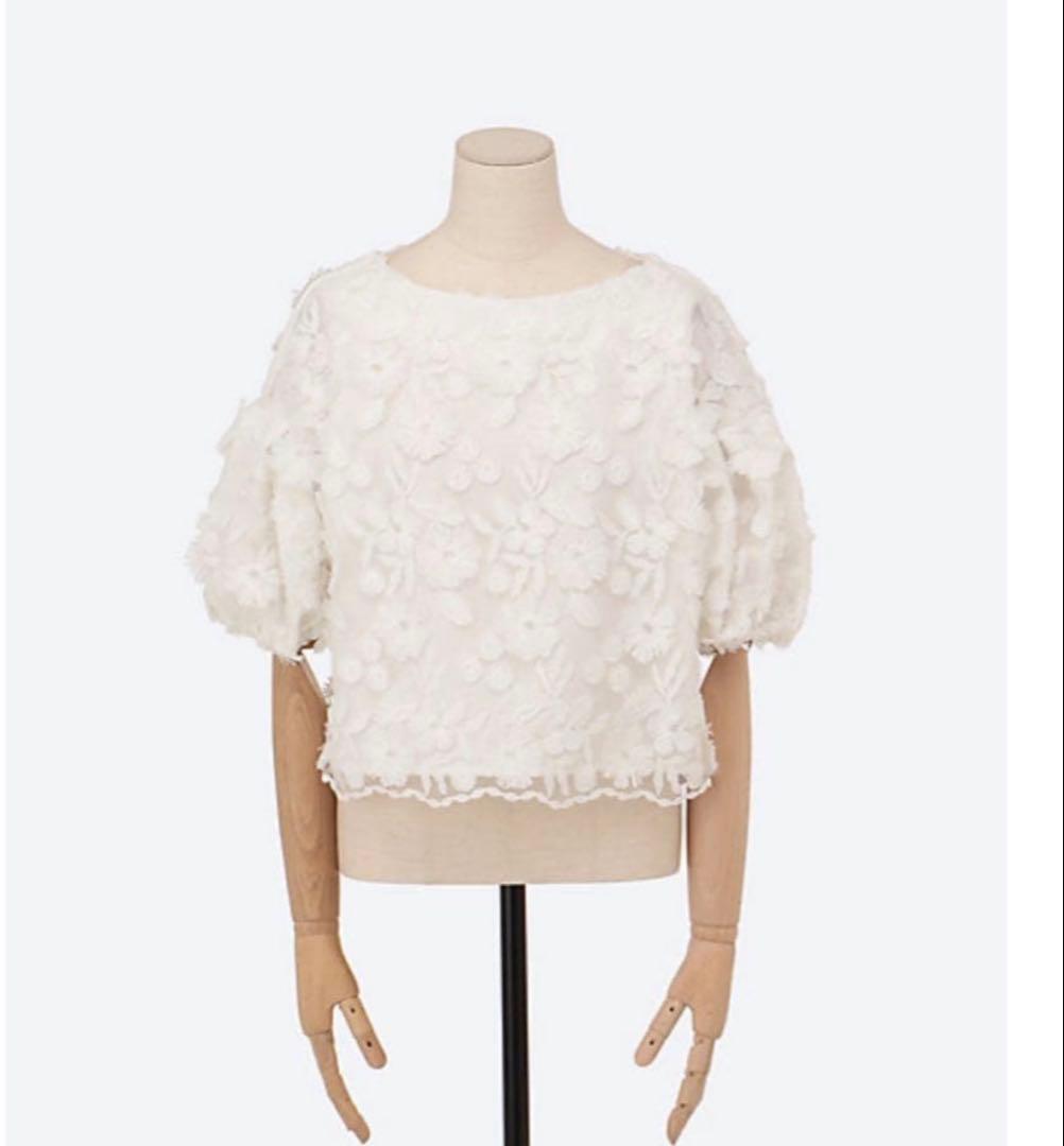 新品　Tsuru by Mariko Oikawa Primrose 白ブラウス