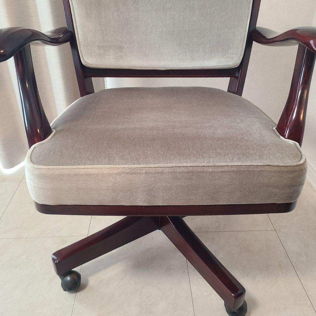 カリモク　コロニアル　デスクチェア　ヴィンテージ