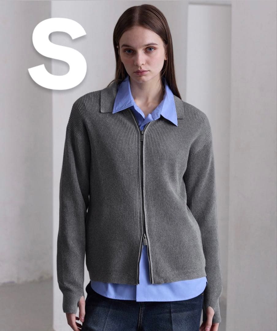 【CLEL】Minimal Colla/ ミニマルカラードライバーズニットシャツ