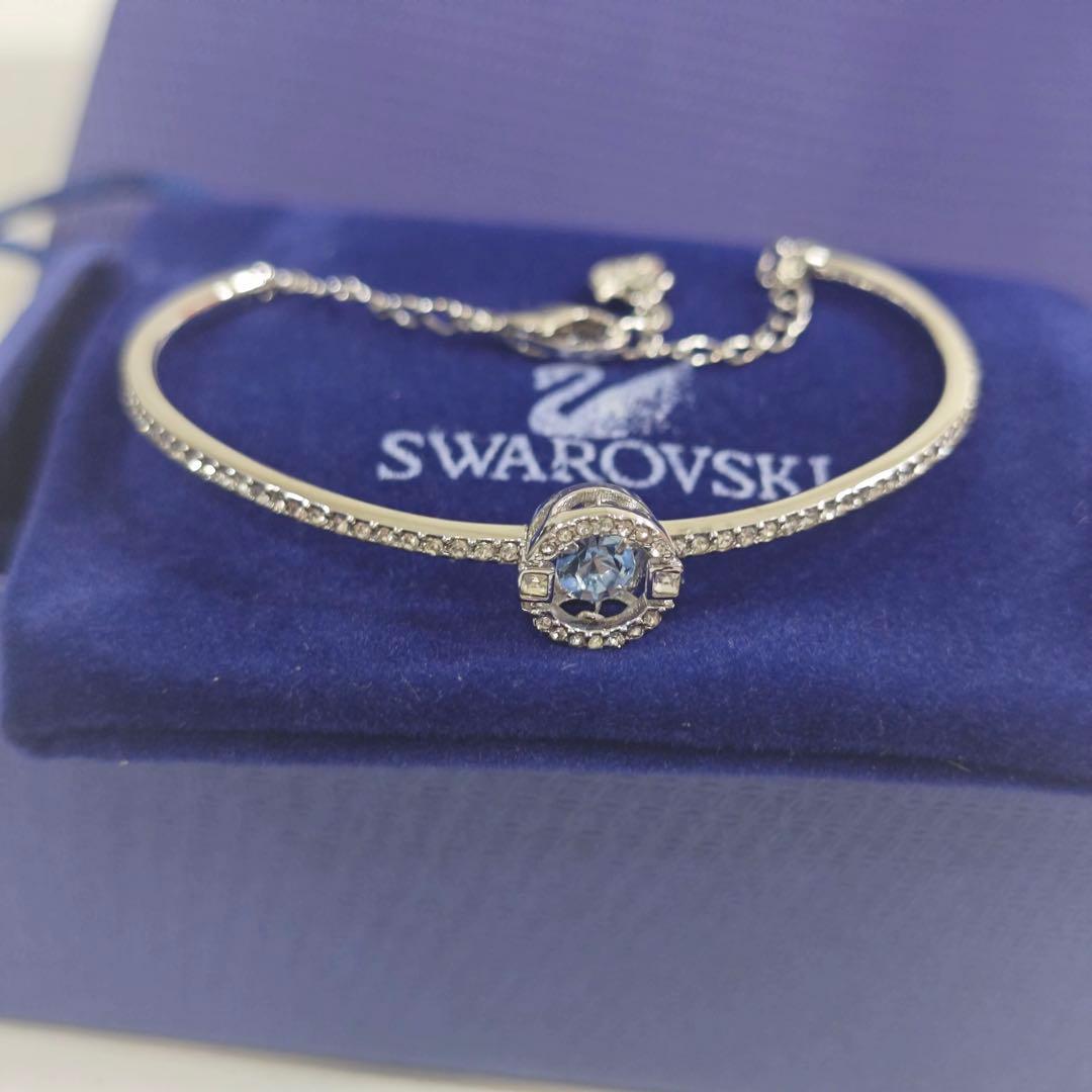 スワロフスキー Swarovski ブレスレット 青色クリスタル