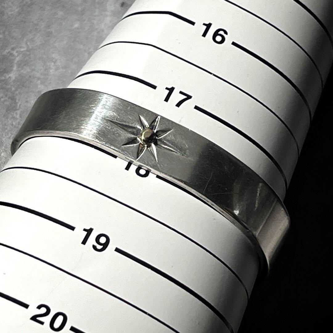 k18 BIG HAND SUN　サン　太陽神　シルバーバングル　ビッグハンド