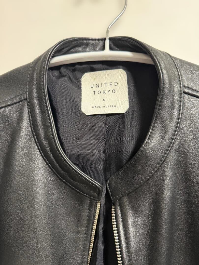 サイズ4　UNITED TOKYO レザーシングルライダース