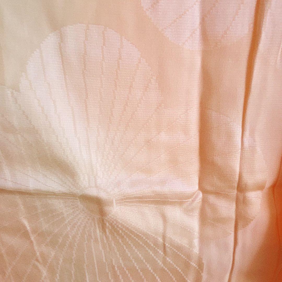 七五三　７歳フルセット　長着＆帯＆長襦袢＆草履＆バッグ＆小物セット　オレンジ地