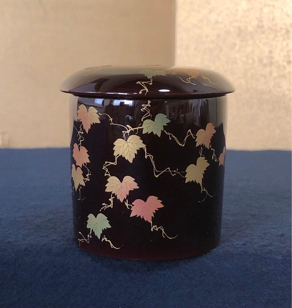 《R》茶道具 蔦蒔絵 螺鈿 宗香作 木製漆器 共箱　260116き4