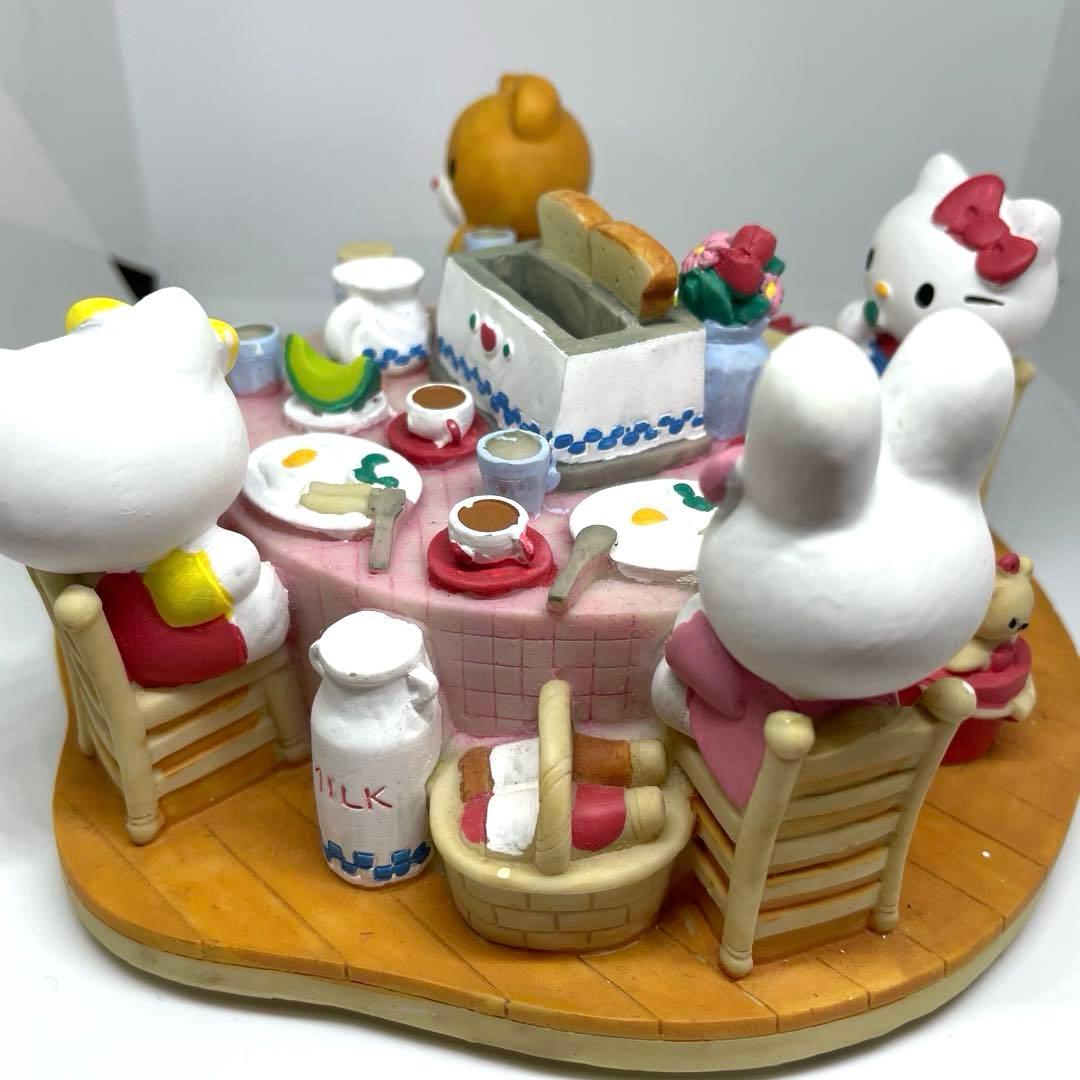 レトロ　美品　サンリオ ハローキティ みんなで朝ごはん ジオラマ風 貯金箱